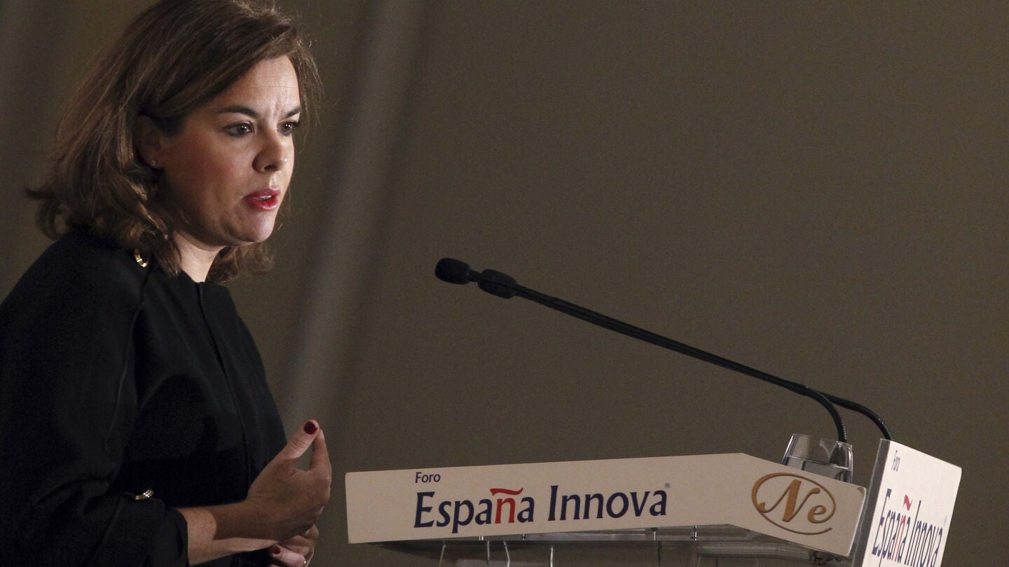 La vicepresidenta del Gobierno, Soraya S&aacute;enz de Santamar&iacute;a