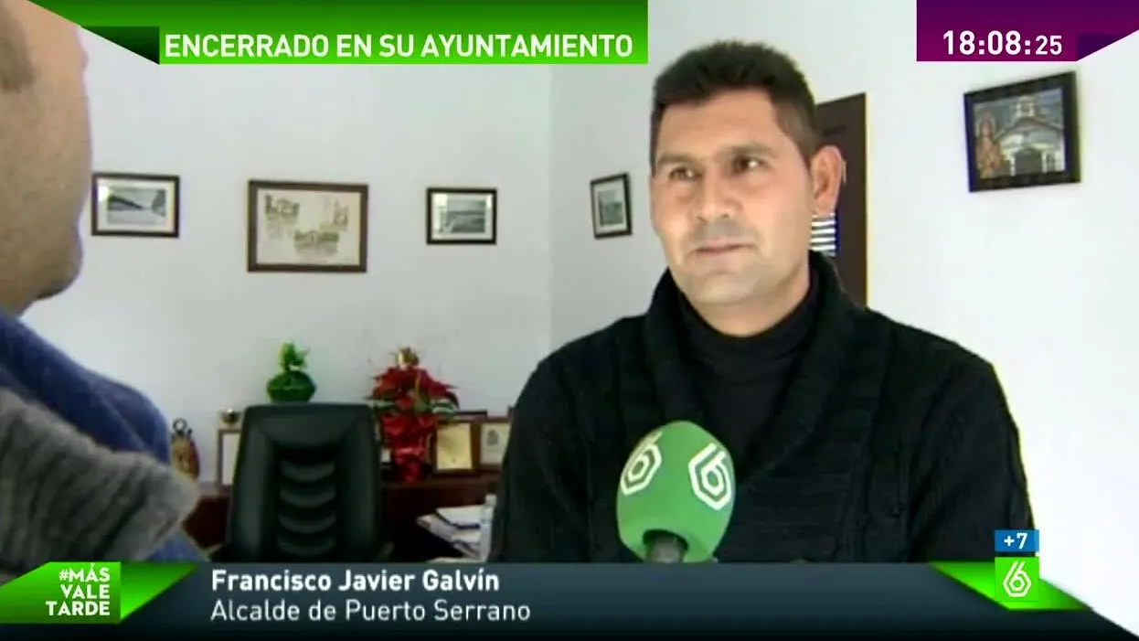 Francisco Javier Galvín, alcalde de Puerto Serrano