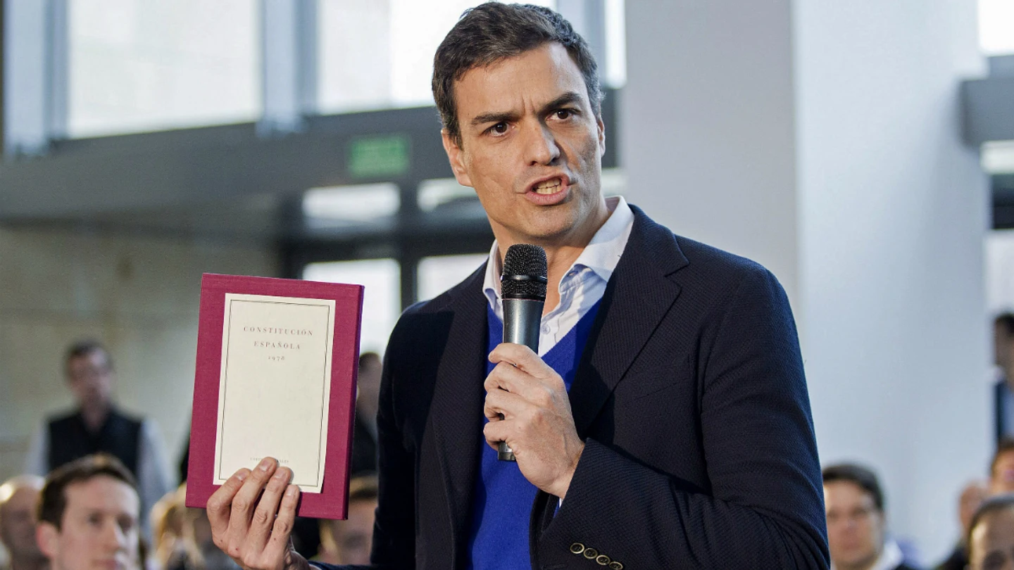 Pedro Sánchez, en una asamblea en Logroño Pedro Sánchez, en una asamblea en Logroño
