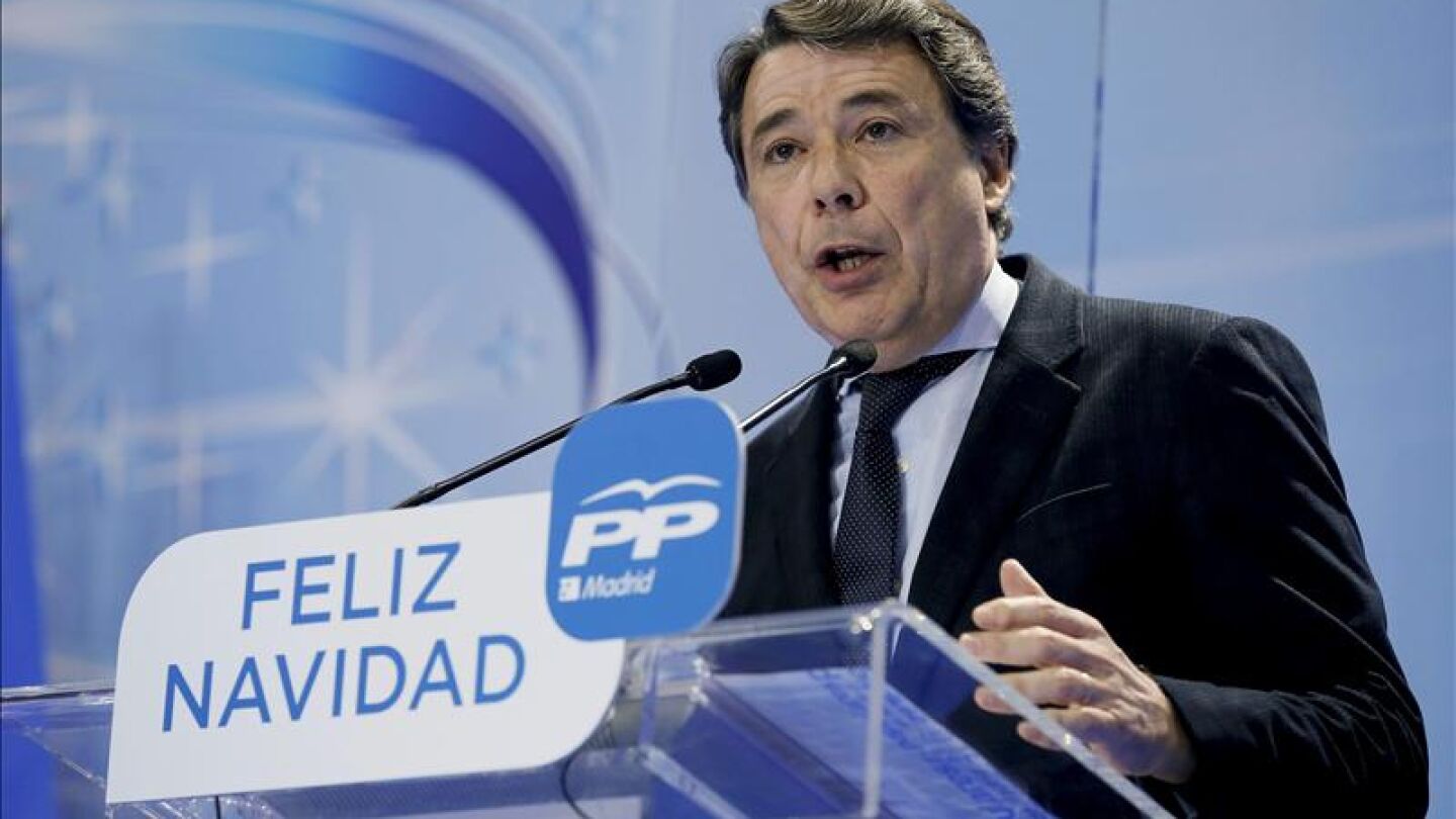 Ignacio Gonz&aacute;lez en la cena de Navidad del PP