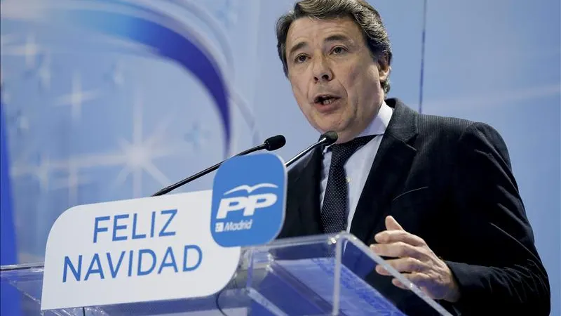 Ignacio González en la cena de Navidad del PP