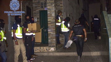 Momento de la detención en Melilla del jefe de una célula terrorista vinculada al Estado Islámico 