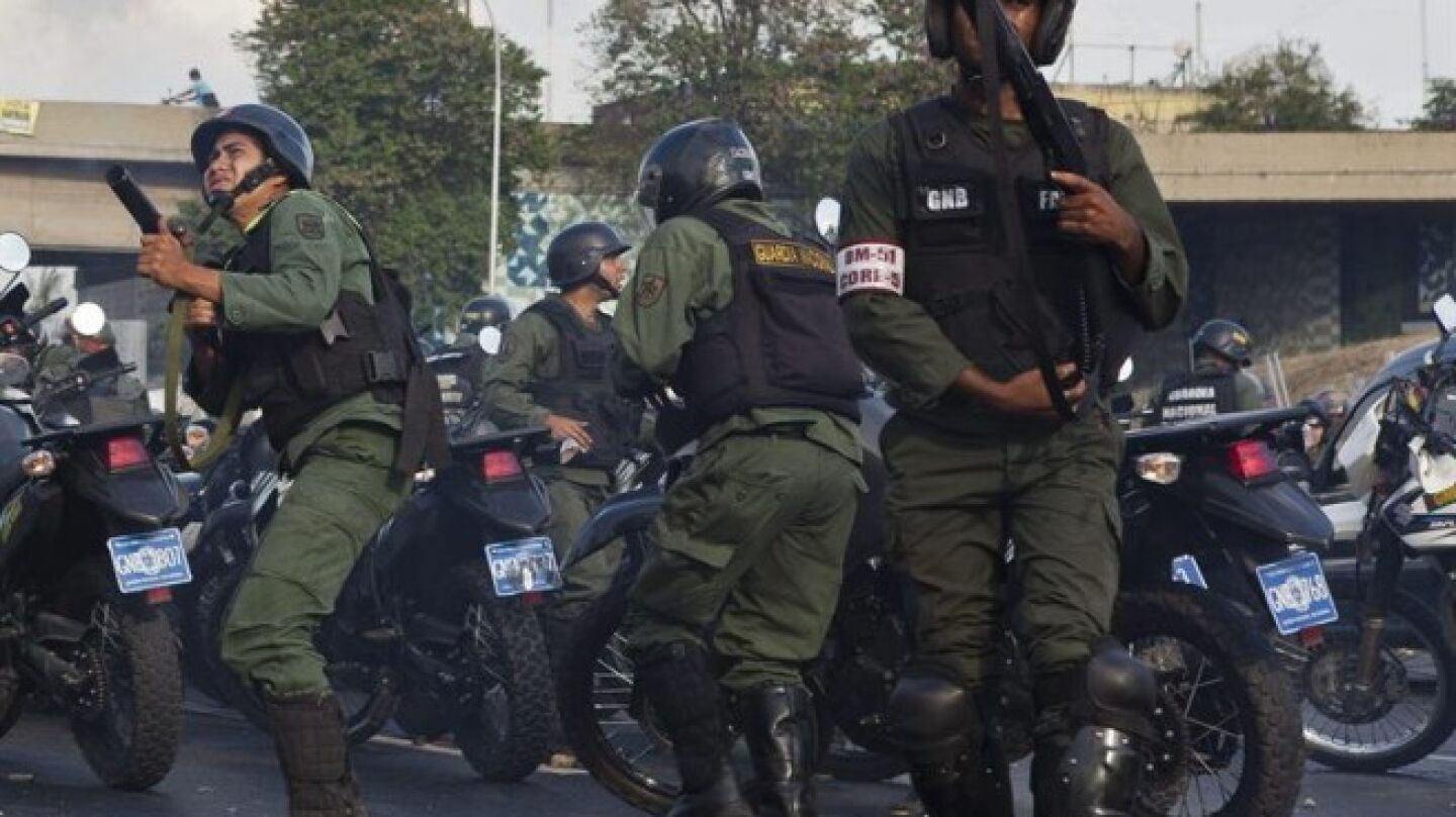 Polic&iacute;a venezolana