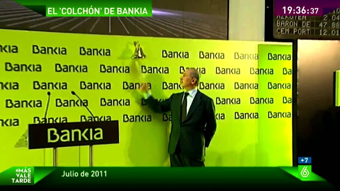 Rodrigo Rato en la salida a bolsa de Bankia