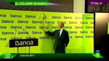 Rodrigo Rato en la salida a bolsa de Bankia