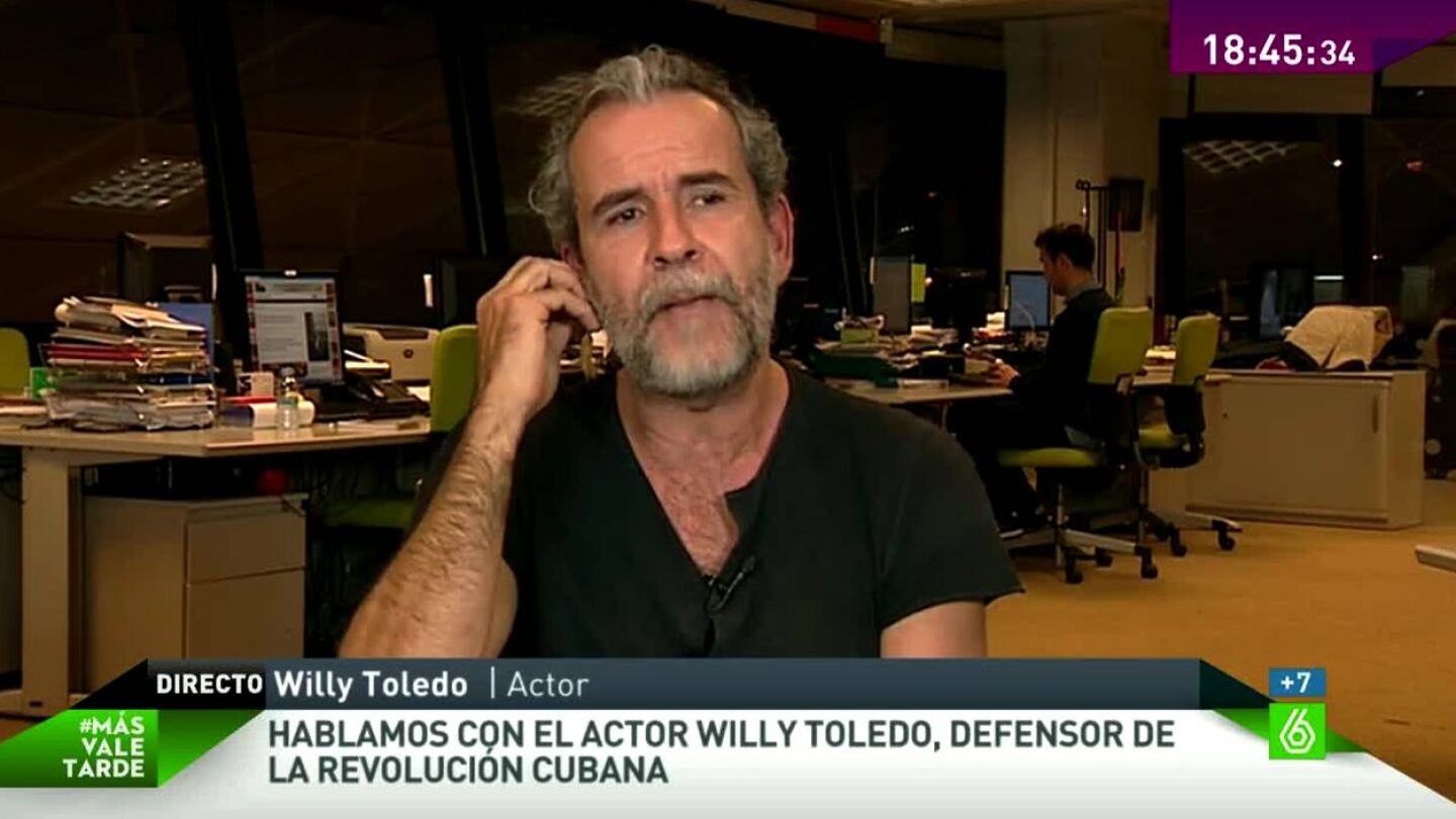 El actor Willy Toledo en MVT