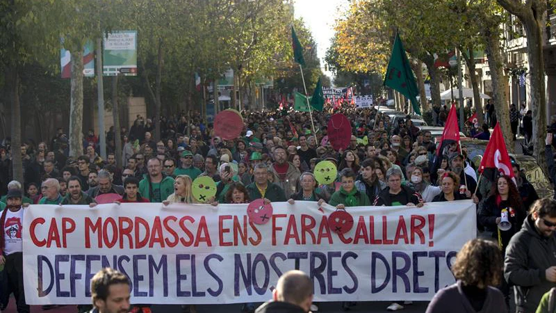 Manifestaciones contra la 'ley mordaza'