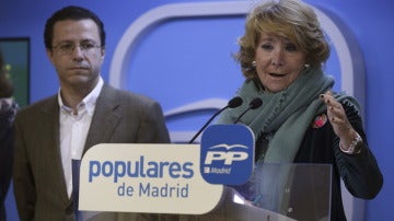 La presidenta del PP en Madrid, Esperanza Aguirre