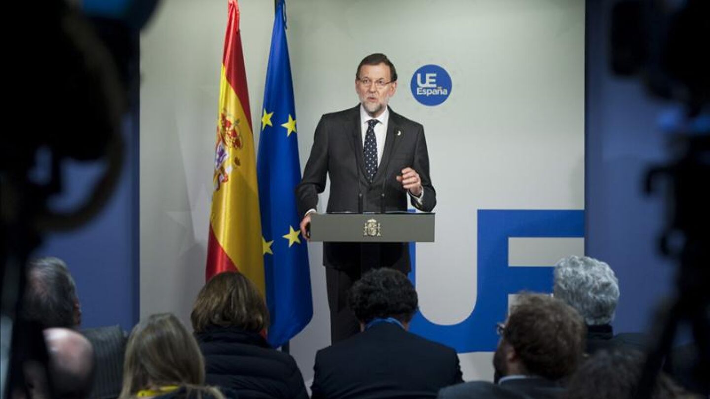 Mariano Rajoy en rueda de prensa