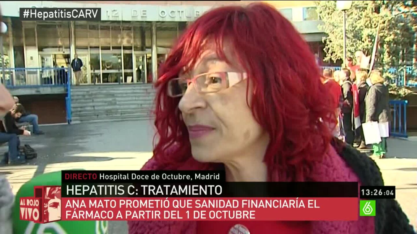 Elsa Tobe&ntilde;a, afectada de hepatitis C: "Es un genocidio, nos est&aacute;n eliminando poco a poco"