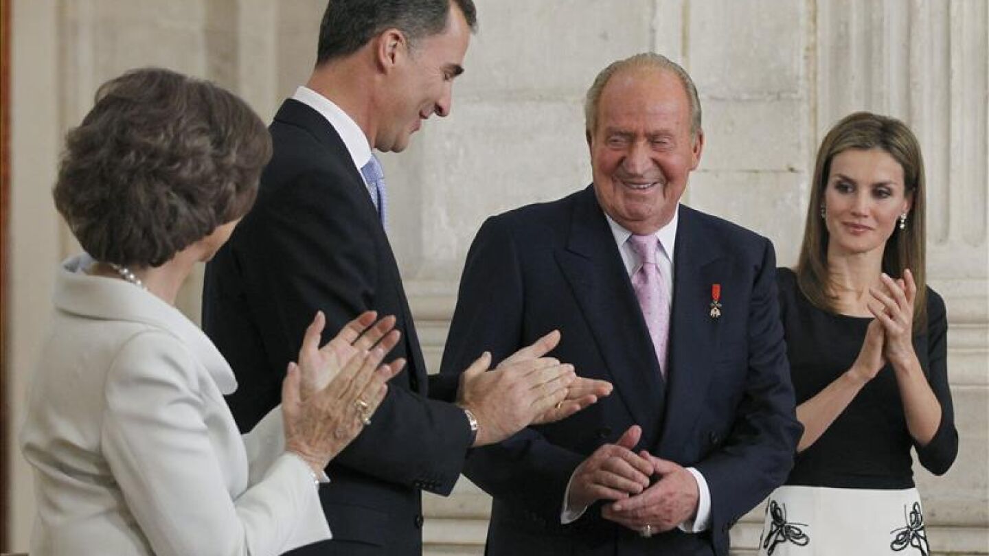 El Rey Juan Carlos I el d&iacute;a de su abdicaci&oacute;n