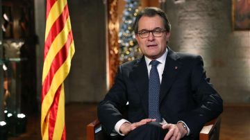 Artur Mas durante su discurso de fin de año