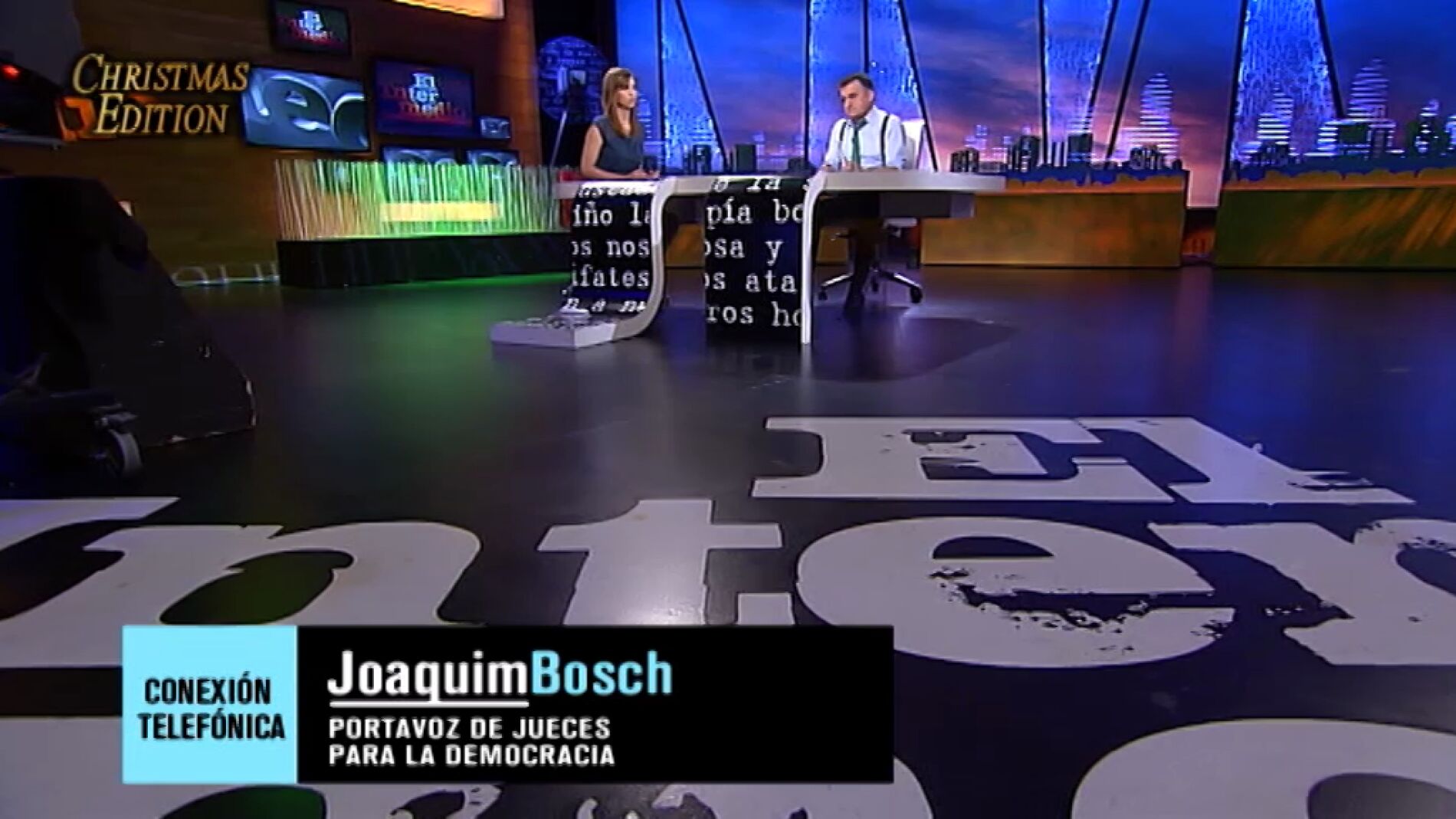 Joaquim Bosch interviene en el intermedio