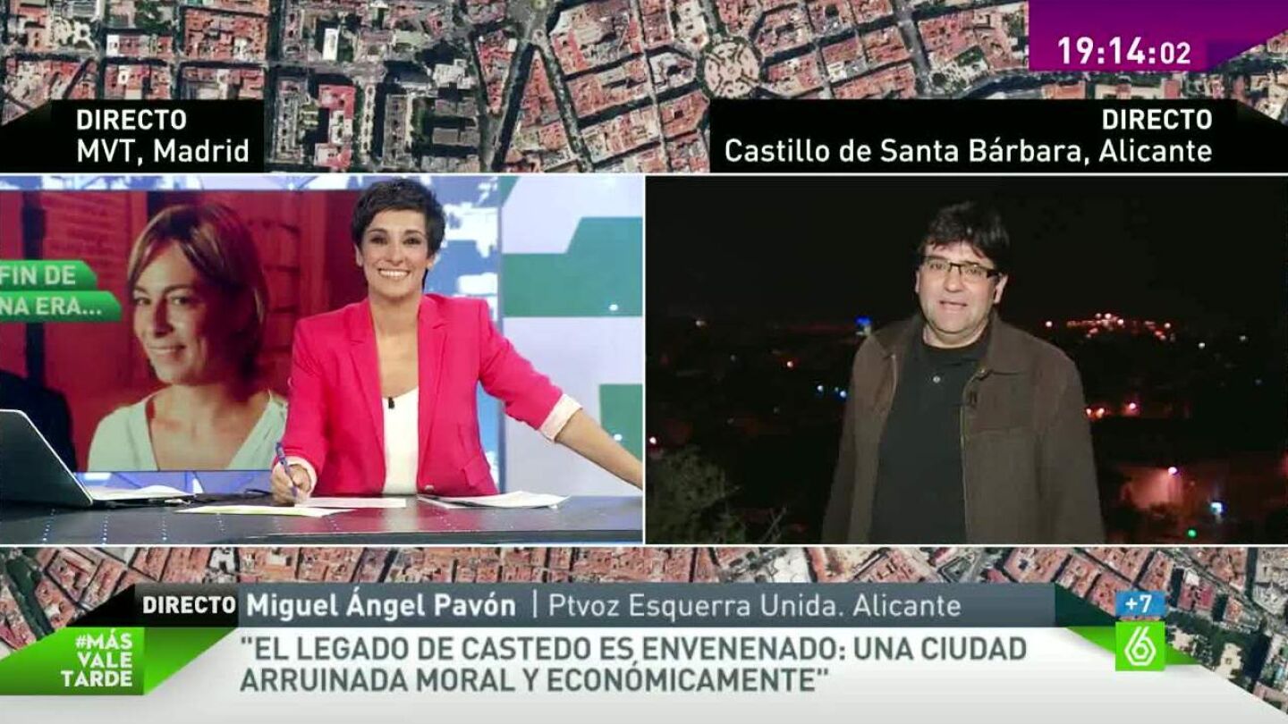 Miguel &Aacute;ngel Pav&oacute;n durante una entrevista en 'm&aacute;s vale tarde'
