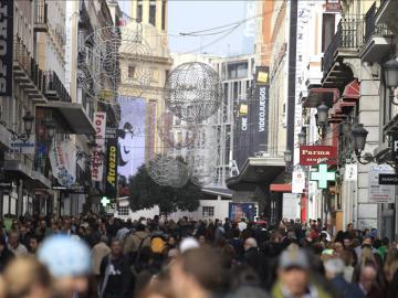 Aspecto de la calle Preciados, en Madrid, un día del pasado mes de diciembre Aspecto de la calle Preciados, en Madrid, un día del pasado mes de diciembre