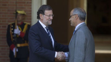 Mariano Rajoy y Toni Martí durante una reunión en la Moncloa 