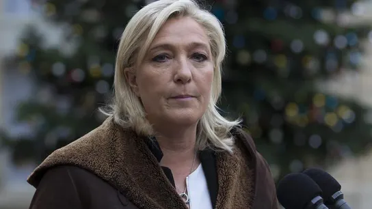 Marine Le Pen habla ante los medios Marine Le Pen habla ante los medios