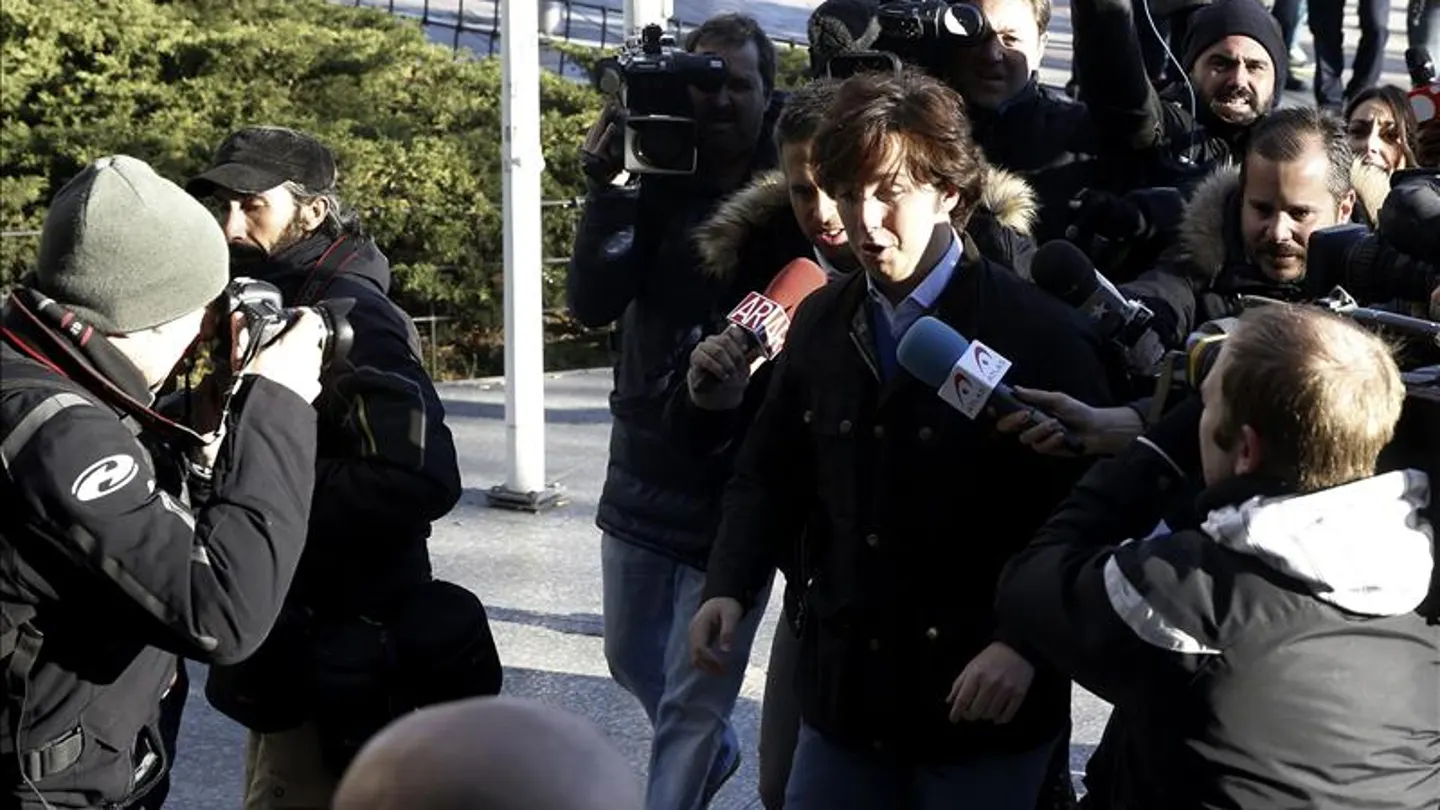 Francisco Nicolás Gómez Iglesias, a su llegada a los juzgados Francisco Nicolás Gómez Iglesias, a su llegada a los juzgados