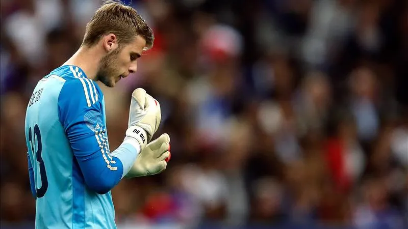 David de Gea durante un partido