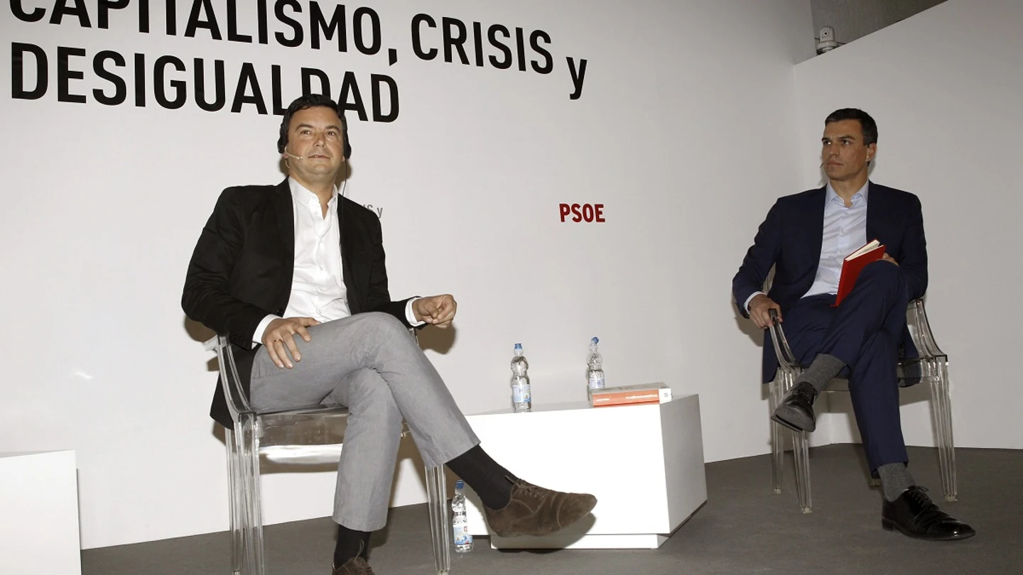 Pedro Sánchez debate con el economista Thomas Piketty Pedro Sánchez debate con el economista Thomas Piketty