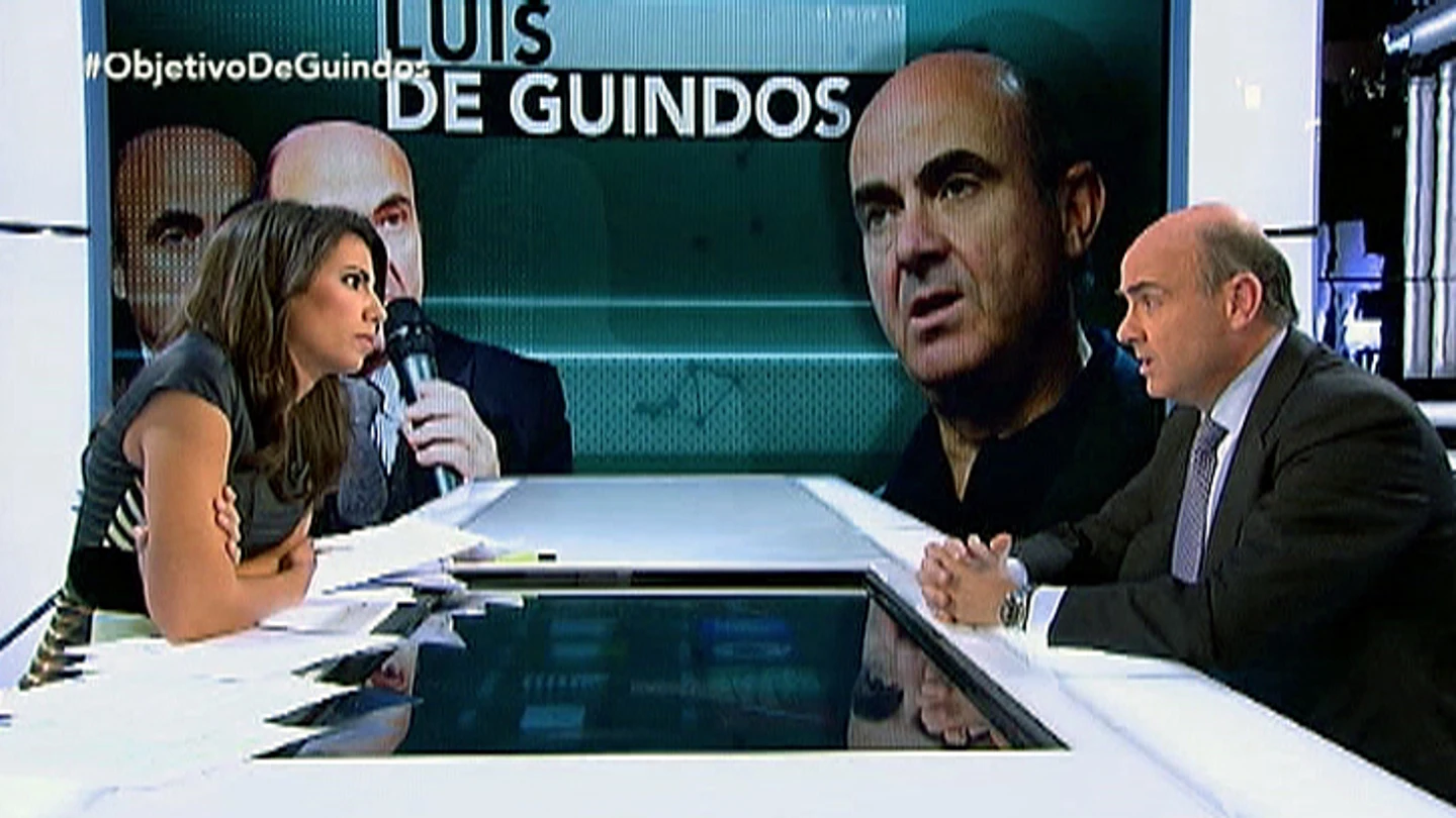 Luis de Guindos y Ana Pastor en 'El Objetivo' 2 Luis de Guindos y Ana Pastor en 'El Objetivo' 2