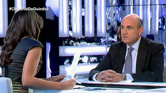 Luis de Guindos y Ana Pastor en 'El Objetivo' 1 Luis de Guindos y Ana Pastor en 'El Objetivo' 1