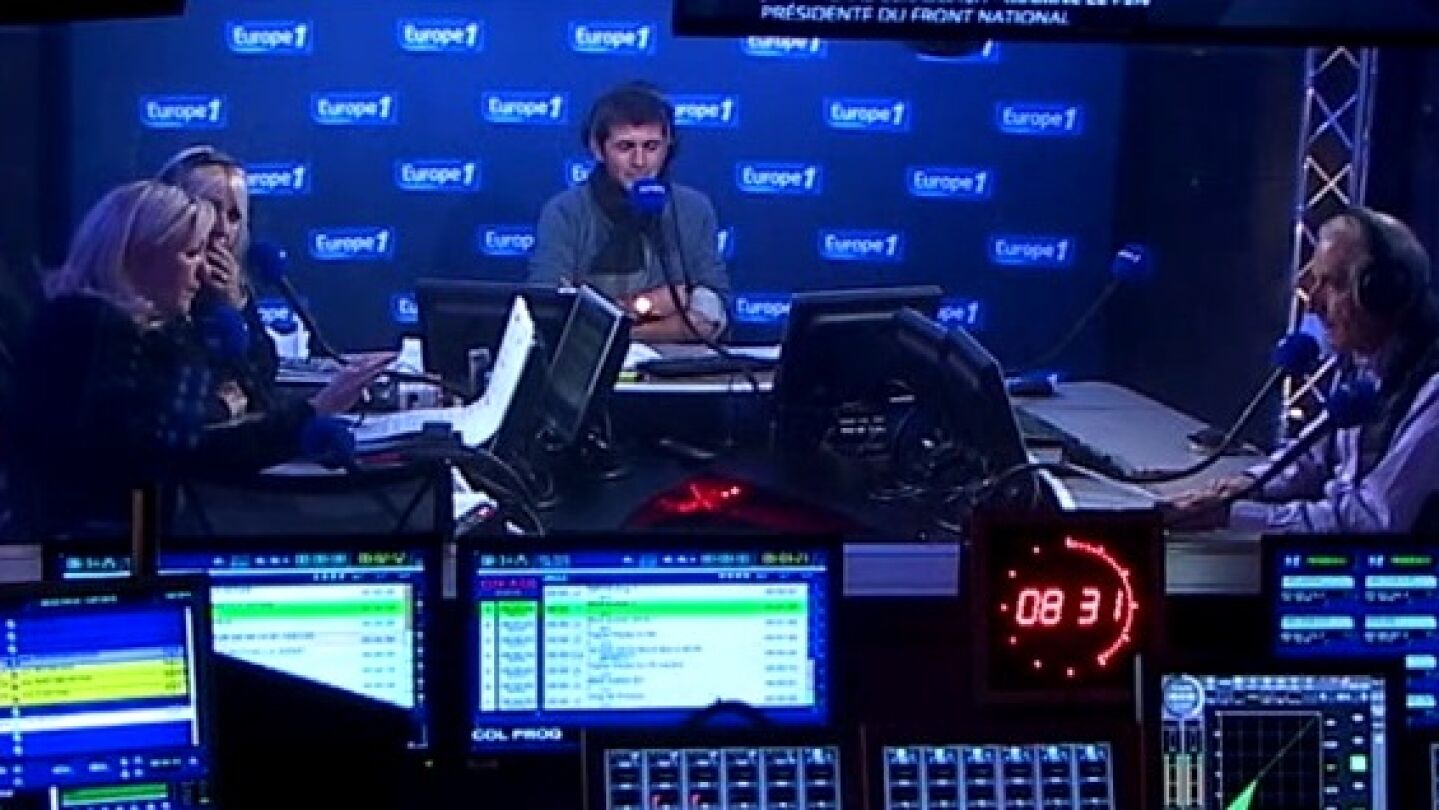Entrevista a Marine Le Pen en Europe 1