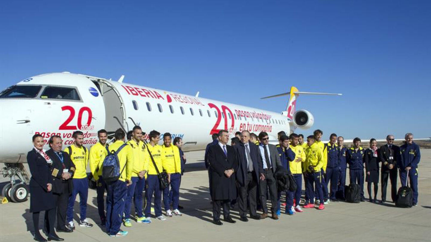 El Villarreal estrena el aeropuerto de Castell&oacute;n despu&eacute;s de cuatro a&ntilde;os