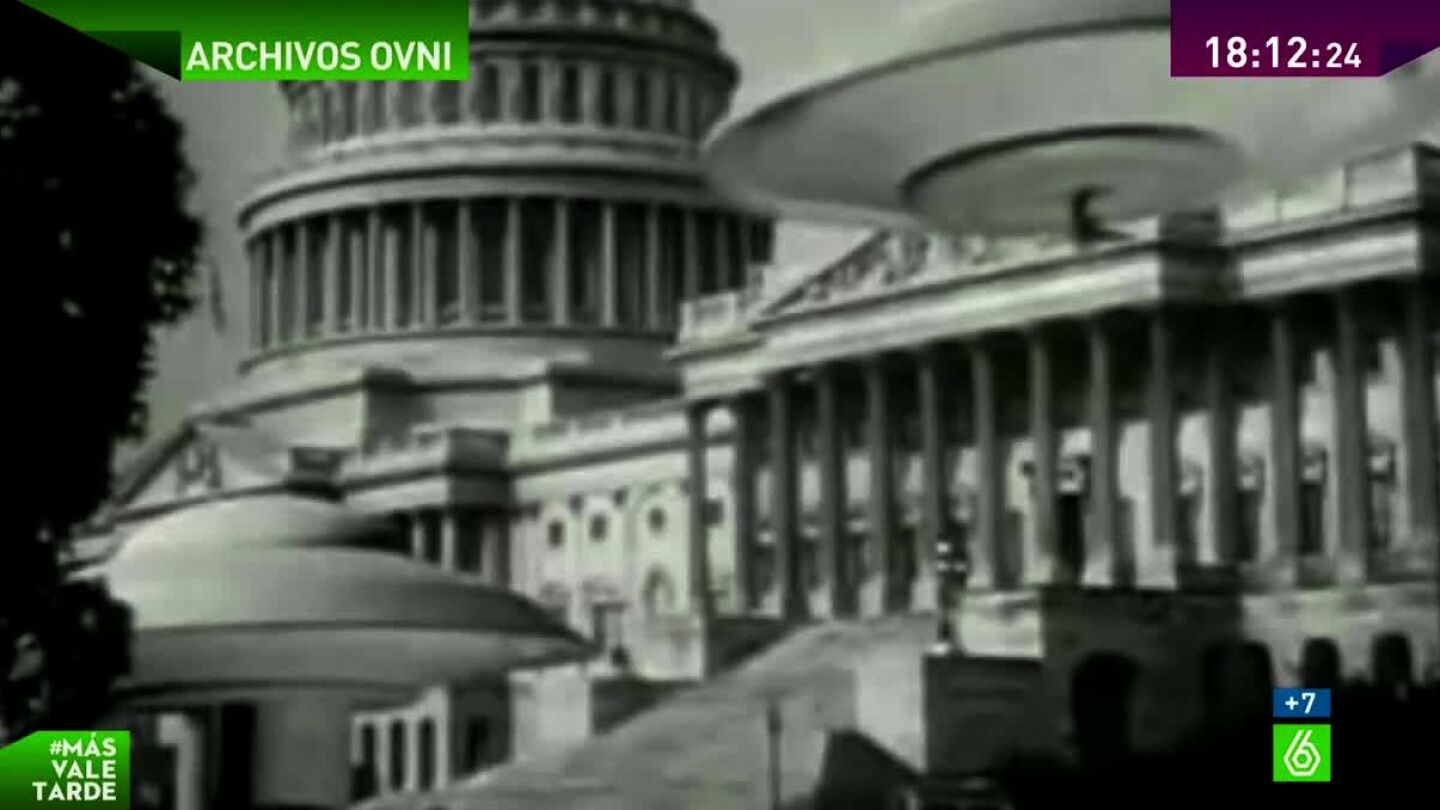 Un ovni sobre el capitolio