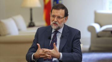 El presidente del Gobierno, Mariano Rajoy durante una entrevista