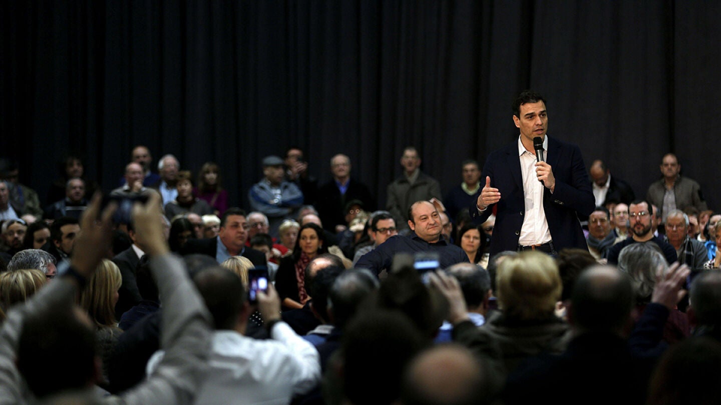 Pedro S&aacute;nchez acusa a Pablo Iglesias de mentiroso