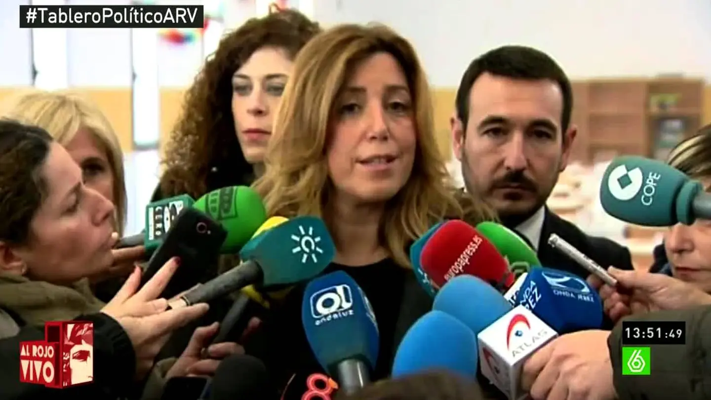 Susana Díaz habla ante los medios Susana Díaz habla ante los medios
