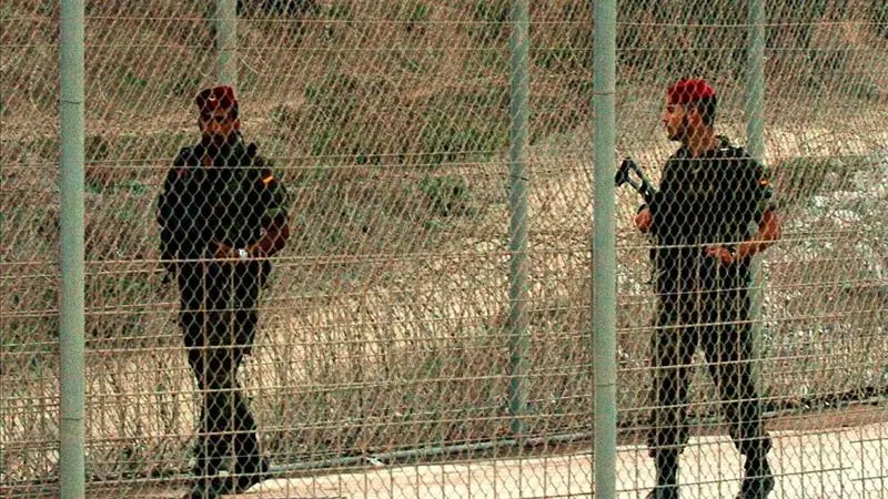 Militares de las Fuerzas Regulares, en Ceuta. 