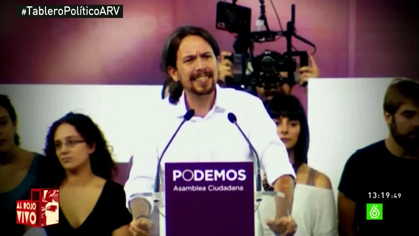 Pablo Iglesias durante un discurso Pablo Iglesias durante un discurso