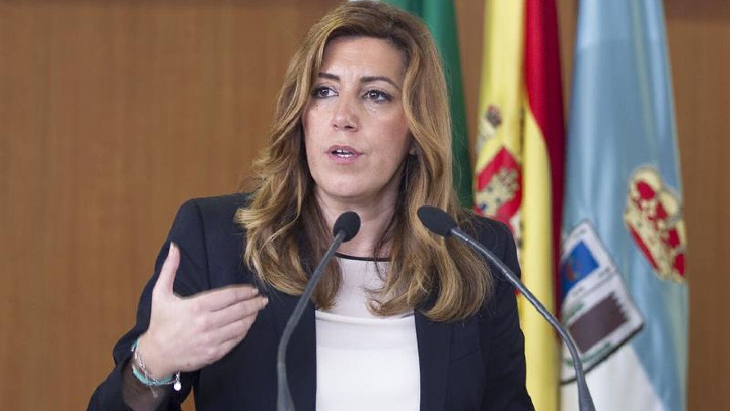 Susana D&iacute;az comparece ante los medios de comunicaci&oacute;n