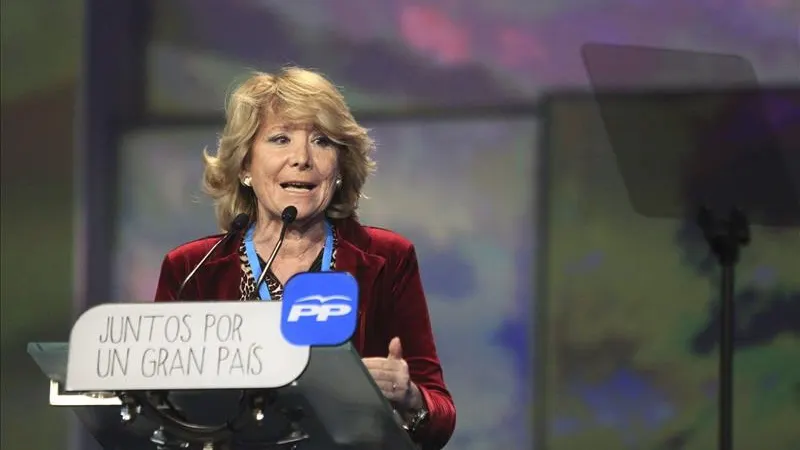 Esperanza Aguirre, presidenta del PP de Madrid