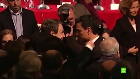 Pedro Sánchez junto a José Luis Rodríguez Zapatero Pedro Sánchez junto a José Luis Rodríguez Zapatero