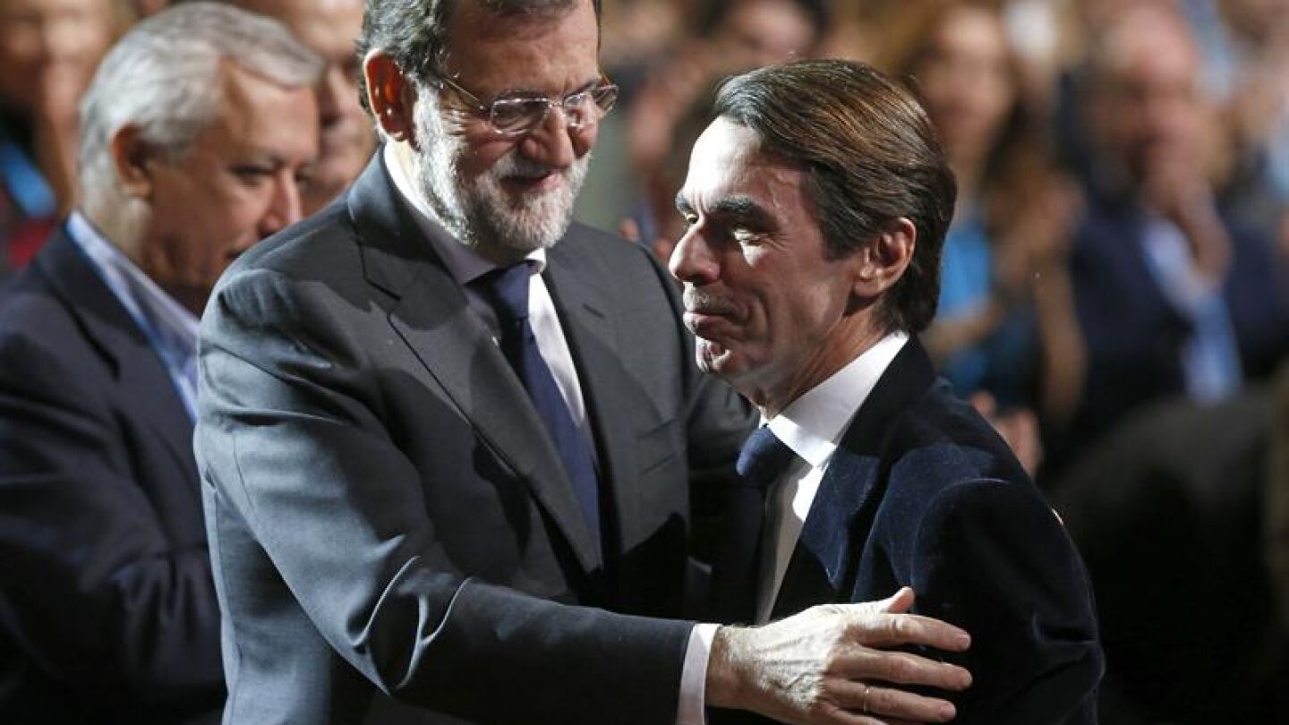 Rajoy con Aznar en la Convenci&oacute;n del PP