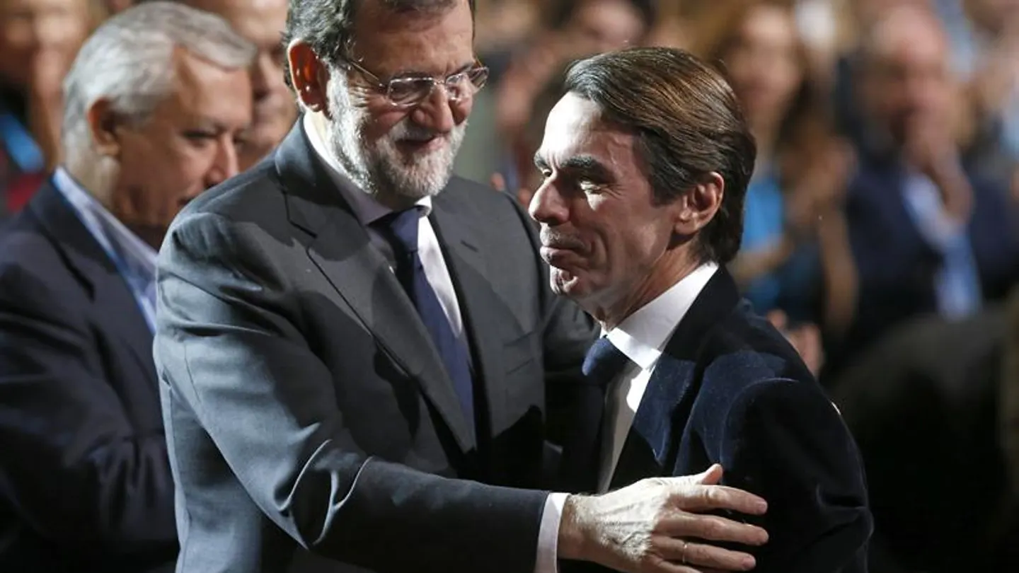 Rajoy con Aznar en la Convención del PP Rajoy con Aznar en la Convención del PP