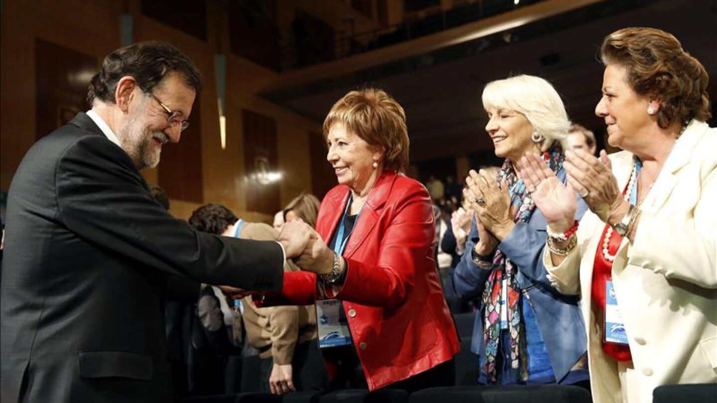 Rajoy, Villalobos, Mart&iacute;nez y Barber&aacute;