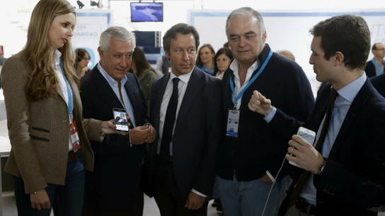 Esteban González Pons, Carlos Floriano, Javier Arenas y Pablo Casado Esteban González Pons, Carlos Floriano, Javier Arenas y Pablo Casado