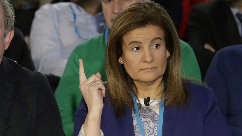 La ministra de Empleo, Fátima Báñez, en la Convención Nacional del PP