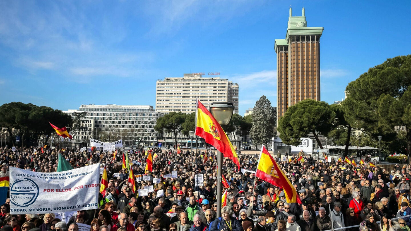 Manifestaci&oacute;n de la AVT en Col&oacute;n