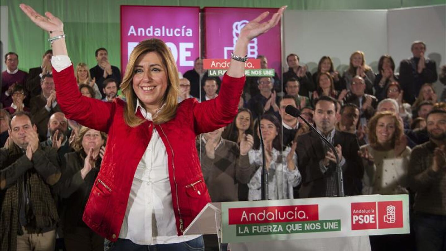 Susana D&iacute;az ultima el inminente adelanto electoral para el 22 de marzo