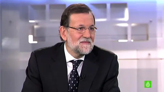 Rajoy durante su entrevista Rajoy durante su entrevista