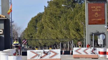 Entrada de la base aérea de Los Llanos.