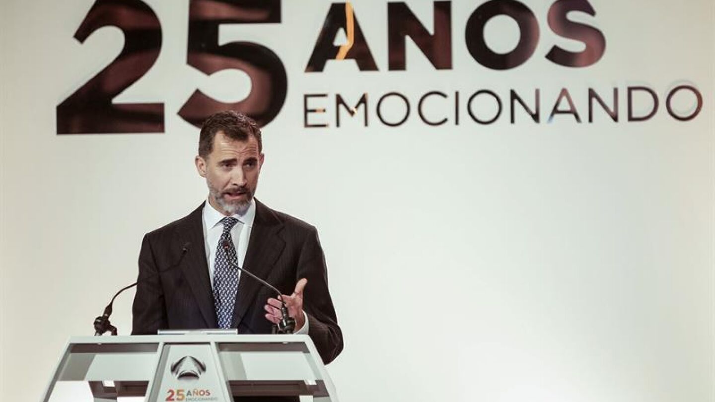 Felipe VI en la celebraci&oacute;n de Antena 4