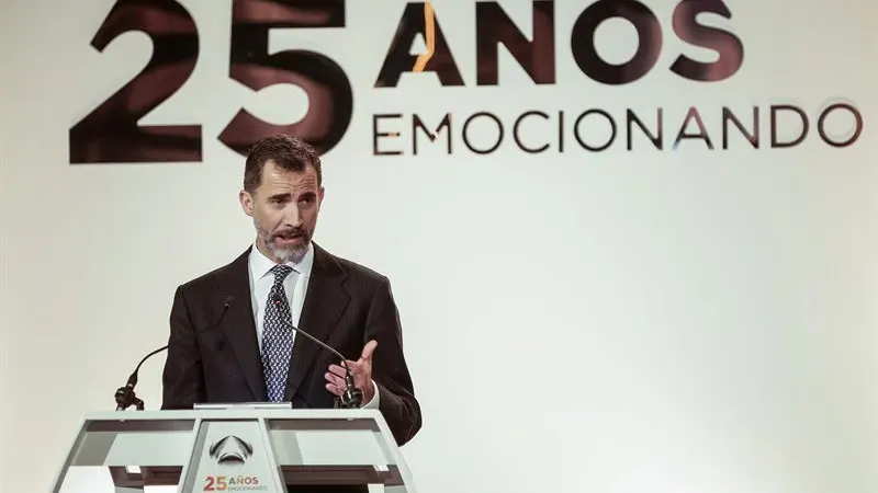 Felipe VI en la celebración de Antena 4