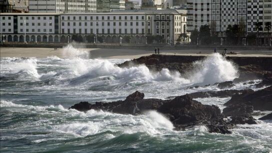 Fuerte oleaje en A Coru&ntilde;a
