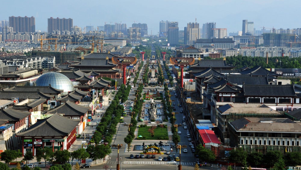 Imagen de archivo de la Ciudad china de Xian, capital del imperio chino